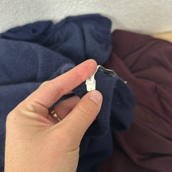 Anthropologie Saturday Sunday Off The Shoulder Jumpsuit Navy Blue Size L - Picture 11 of 11